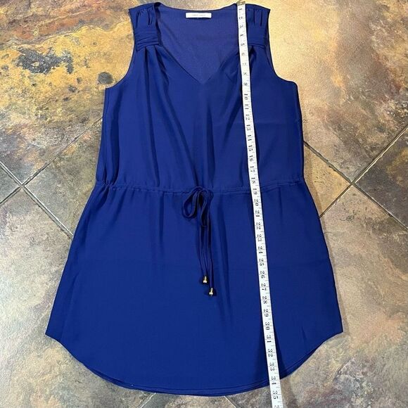 Naked Zebra Blue Tank Tie Waist Mini Dress - Picture 6 of 11